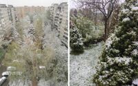 Божа кара? Москву засипало снігом і вдарив мороз