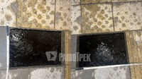 Чоловік у Рівному ледь не провалився у воду – на тротуарі (ФОТО/ВІДЕО)
