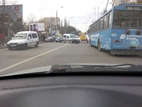 Поблизу автовокзалу на Київській рух ускладнений через ДТП (ФОТО)