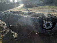 На Рівненщині згорів легковий автомобіль (ФОТО)