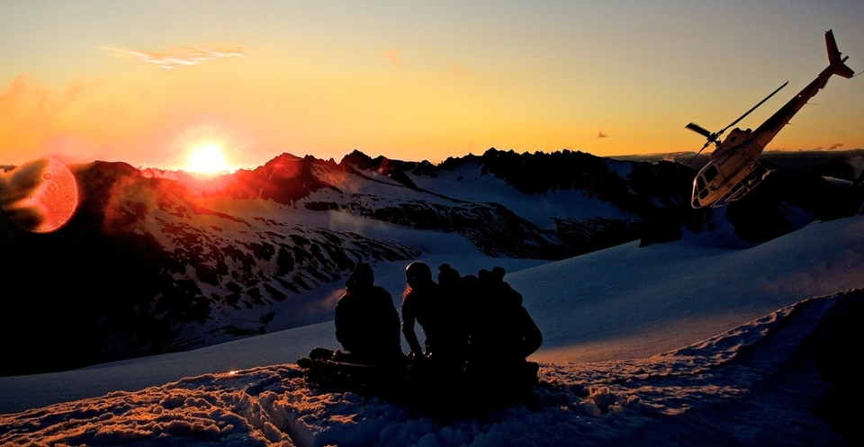 Фото з реклами про гірськолижний відпочинок на Алясці