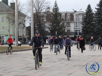 Велосипедисти Рівного влаштували зимовий флешмоб (ФОТО)  
