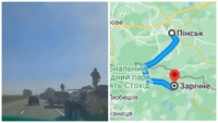 Колону військової техніки знову помітили за 60 км від Рівненщини (ВІДЕО)