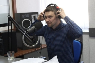 Сергій Головня у студії Радіо Трек