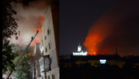 У Запоріжжі спалахнув багатоквартирний будинок: причиною пожежі міг стати вибух газу (ВІДЕО)