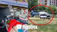 Вертоліт забрав маленького рівнянина в Охматдит у Київ (ФОТО/ВІДЕО)