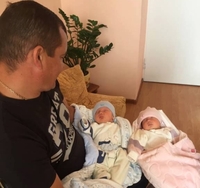 Як підросла двійня депутата Рівненської облради через три місяці після народження