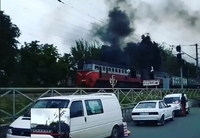 У Рівному з потяга йшов чорний дим (ВІДЕО)