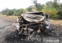 Жахлива ДТП на Запоріжжі: двоє чоловіків живцем згоріли у машині (ФОТО)