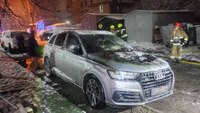 У Рівному підпалили Audi Q7 (ФОТО)