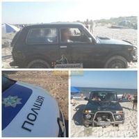 На пляжі Одеси нетвереза жінка ледь не переїхала відпочивальників (ФОТО)