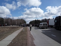 У Рокитнівському районі місцеві жителі перекрили дорогу міжнародного значення

