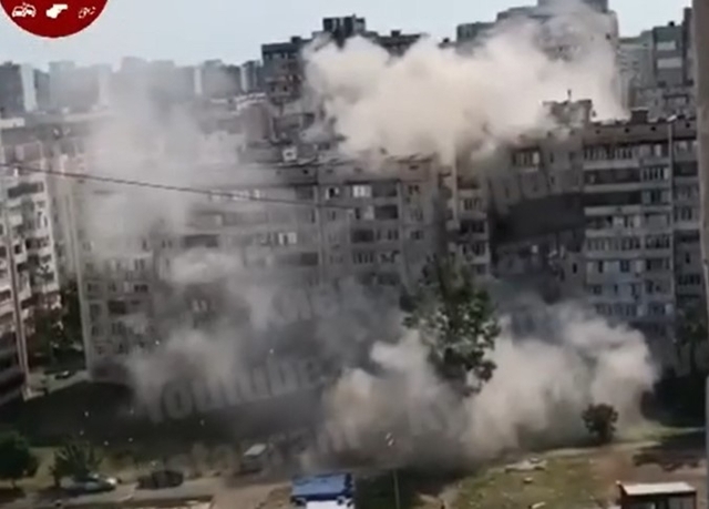 Момент вибуху. Скриншот із відео "Київ Оперативний".