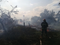 Житловий будинок згорів на Рівненщині через спалювання сухої трави (ФОТО)