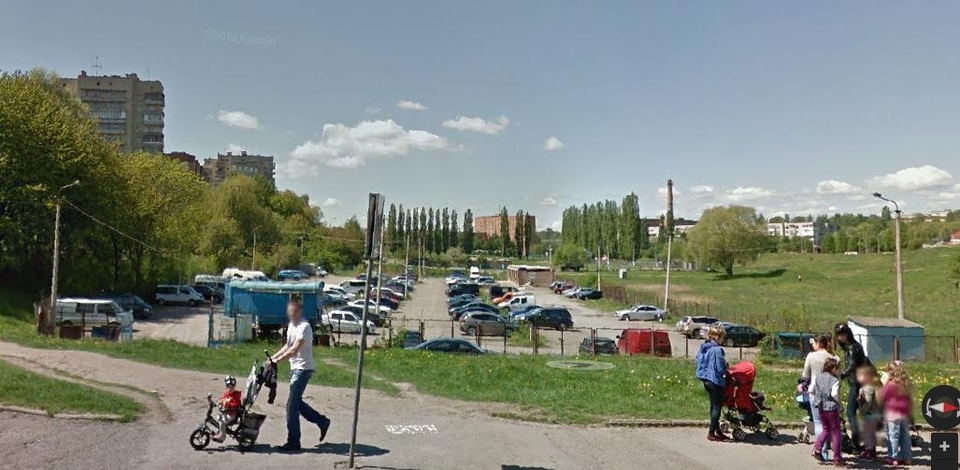 Парковка на Ювілейній. Скріншот з Google Maps