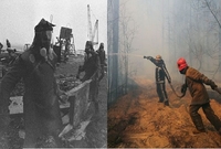 На рятувальників, які гасять масштабні пожежі у зоні відчуження, чекають нагороди (ФОТО)