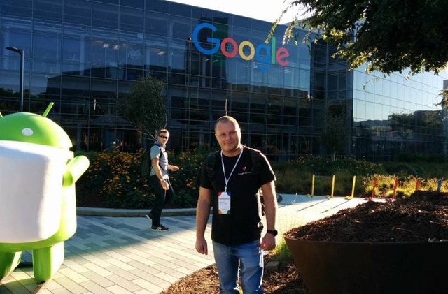 Олег Костюкевич у штаб-квартирі Google