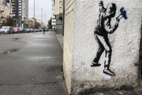 У Києві з’явилися графіті знаменитого Бенксі (ФОТО)