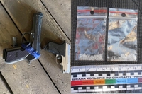 Декілька пістолетів та наркотики знайшли у мешканця Рівненщини (ФОТО)