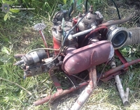 На Рівненщині вилучили мотоцикл та обладнання для видобутку бурштину (ФОТО)