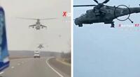 Поблизу Рівненщини пролетіли російські бойові вертольоти з літерою «Z» (ВІДЕО)