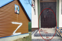 Церкви УПЦ МП на Рівненщині осквернили: на одній намалювали «Z», інша – ніби у крові (ФОТО)
