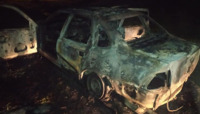 Opel згорів у Сарненському районі (ФОТО)