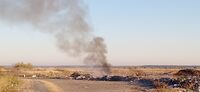 Стихійне сміттєзвалище загорілося на Рівненщині (ФОТО)