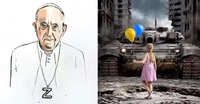 Папа Римський закликав Україну «мужньо» підняти Білий Прапор і почати переговори з РФ