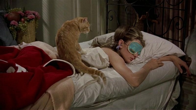 Кадр з фільму «Сніданок у Тіффані» . Одрі Хепберн завжди спала необхідну кількість годин. При цьому була  «жайворонком» - вона любила досить рано лягати ввечері й рано прокидатись. 
