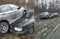 ДТП у Грушвиці:  Honda та Audi намагалися розминутися, але не змогли (ФОТО)