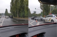 Одразу три автомобілі зіштовхнулися на Макарова у Рівному (ФОТО)