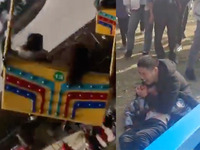 Аварія у парку розваг. У Китаї завалилася висока карусель із десятками людей  (ВІДЕО)