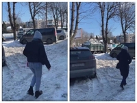Нерозчищену від снігу територію знайшов у центрі Рівного міський голова Олександр Третяк (ФОТО)