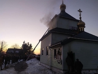 У селі на Рівненщині горіла церква. Вогонь встиг понищити культову споруду