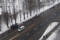 На Макарова автівка злетіла з дороги (ФОТО)