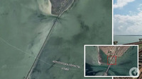 Окупанти приховують серйозні пошкодження Чонгарського мосту: з'явилися знімки супутника (ФОТО)