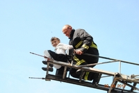 Рятувальники у Вараші катали людей на пожежній драбині (ФОТО) 