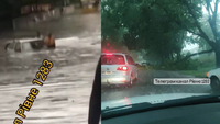 В одну машину влучила блискавка, іншій  — води по дах: наслідки шаленої зливи у Рівному (ФОТО/ВІДЕО)