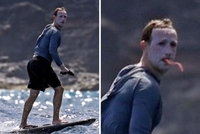 Марк Цукерберг на Гаваях переборщив з сонцезахисним кремом і знову став героєм мемів (7 ФОТО)