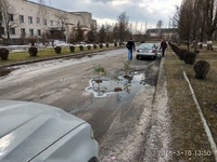 У Вараші в ями на дорогах посадили саджанці (ФОТО/ВІДЕО) 