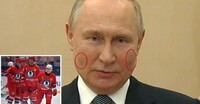 Путін не встав на ковзани у Сочі: а на його щоках з’явились дивні плями (ФОТО)