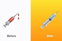Навіщо Apple прибрала кров з емодзі шприца?