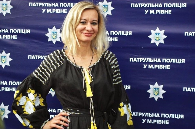 Оксана Юрченко — речниця патрульної поліції Рівненщини. Фото з мережі.