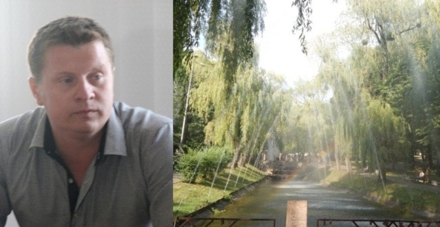 Колаж -- наш: Андрій Черепанов -- директор парку -- зліва