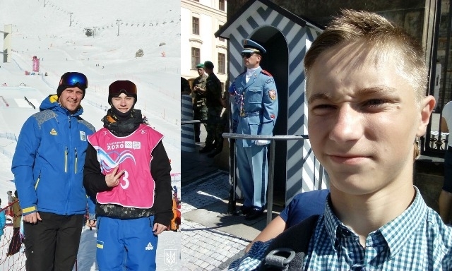 Орест Коваленко у рожевому жилеті - зліва, справа - десь на відпочинку. Фото з мережі.