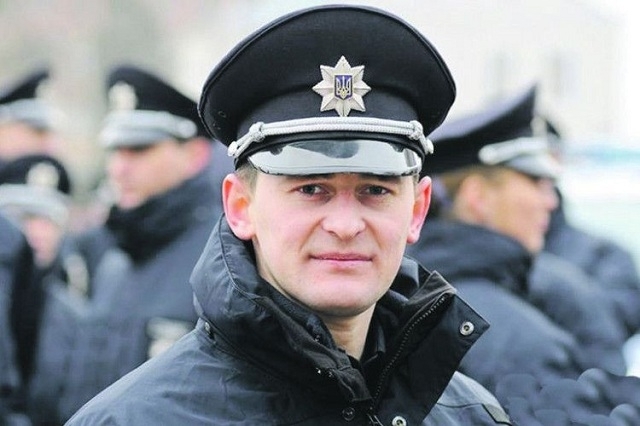 На фото - Начальник Управління патрульної поліції у Рівненській області Сергій Мерчук