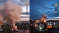 Пів міста затягло димом: у Рівному горить котедж (ФОТО/ВІДЕО)