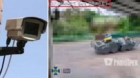 Камери підприємcтва з Рівненщини фіксували рух колони військової техніки ЗСУ 