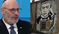 Посол Ізраїлю, який не любить націоналіста Шухевича, відкрив в Одесі мурал сіоністу Жаботинському (6 ФОТО)